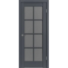 Дверь межкомнатная ВДФ Эмалекс EР1 графит, стекло "Сатин графит"